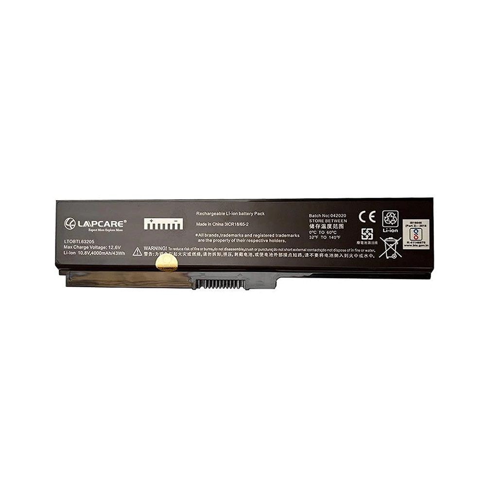 Lapcare Laptop Battery Compatible For Toshiba L600 | PA3817U view 2